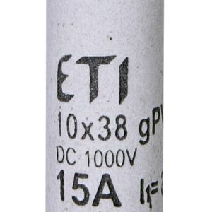 Запобіжник CH 10×38 gPV 15A 1500V (10kA)